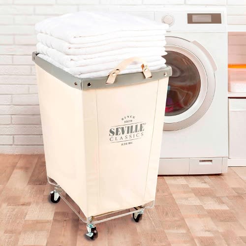 Commercial Heavy-duty Canvas Laundry Cart