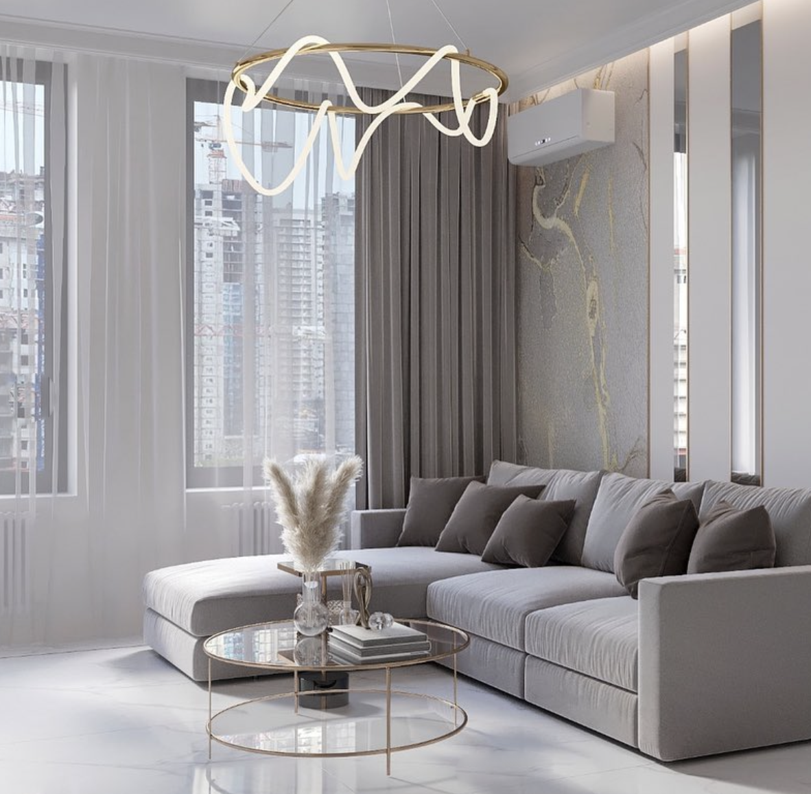Curl Orbit Suspension Pendant 40cm-120cm Sizes HOG-Home Office Garden online marketplace 