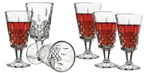 Godinger Studio Crystal By Godinger Set Of 6 Footed Glasses Home, Office, Garden online marketplace