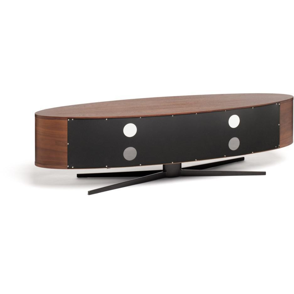 Ellipse TV Stand for up to 70" TVs - Walnut/Satin Grey
