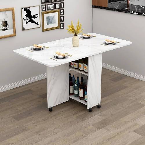 Folding dining table