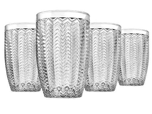 Godinger Carson Set of Four 12oz Cut Crystal Highball Glasses Home, Office, Garden online marketplace