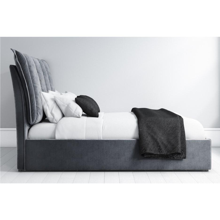 King Size Ottoman Bed with Cushioned Headboard Home Office Garden | HOG-HomeOfficeGarden | online marketplace