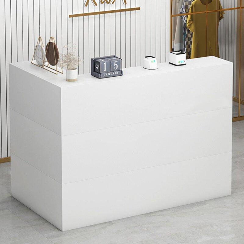 L-Shape Wood Reception Desk Home Office Garden | HOG-HomeOfficeGarden | online marketplace