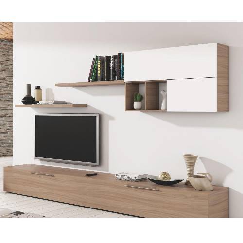 Living Room Furniture Set Tv Stand Hanging Display Unit Floating Shelf