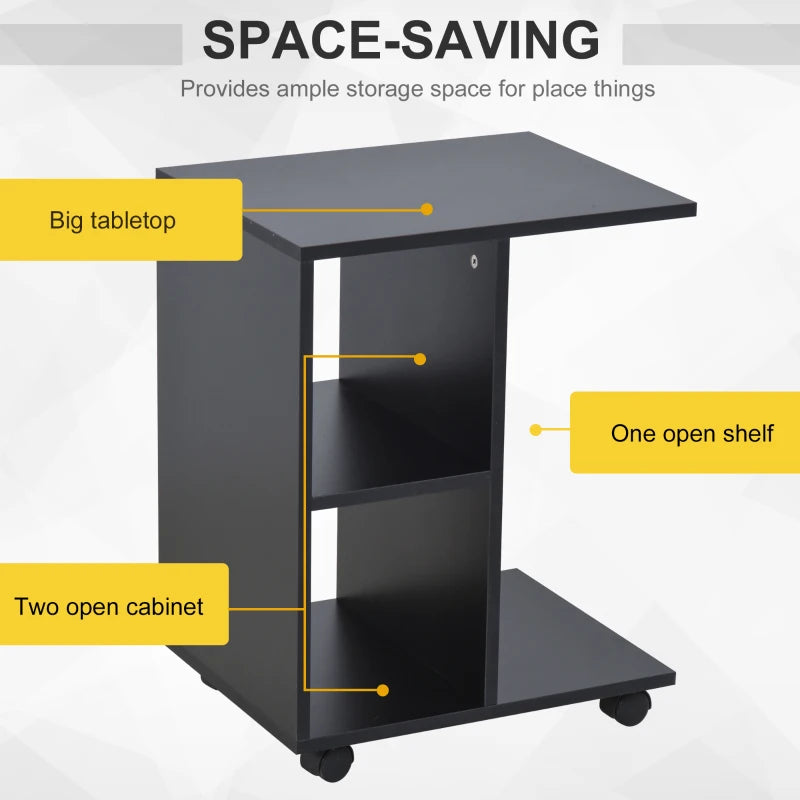 C-Shape End Table Unique Storage Unit - HOG-Home.Office.Garden online marketplace