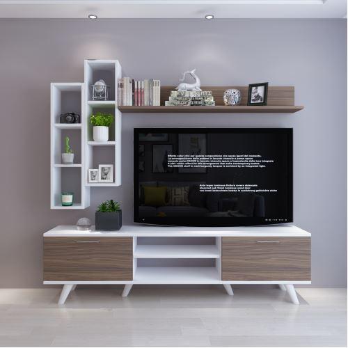 Retro TV Stand with Hanging shelf Home Office Garden | HOG-HomeOfficeGarden | online marketplace