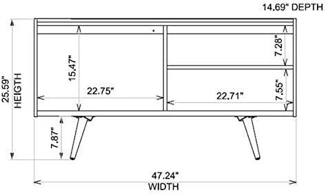 Scandinavian Mid-Century Modern TV Console Home Office Garden | HOG-HomeOfficeGarden | online marketplace