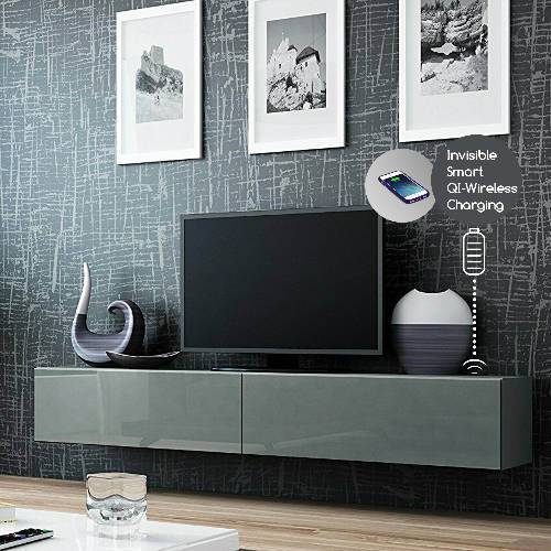 Smart Wireless Fast Charging Wall Mount TV Stand 2.0