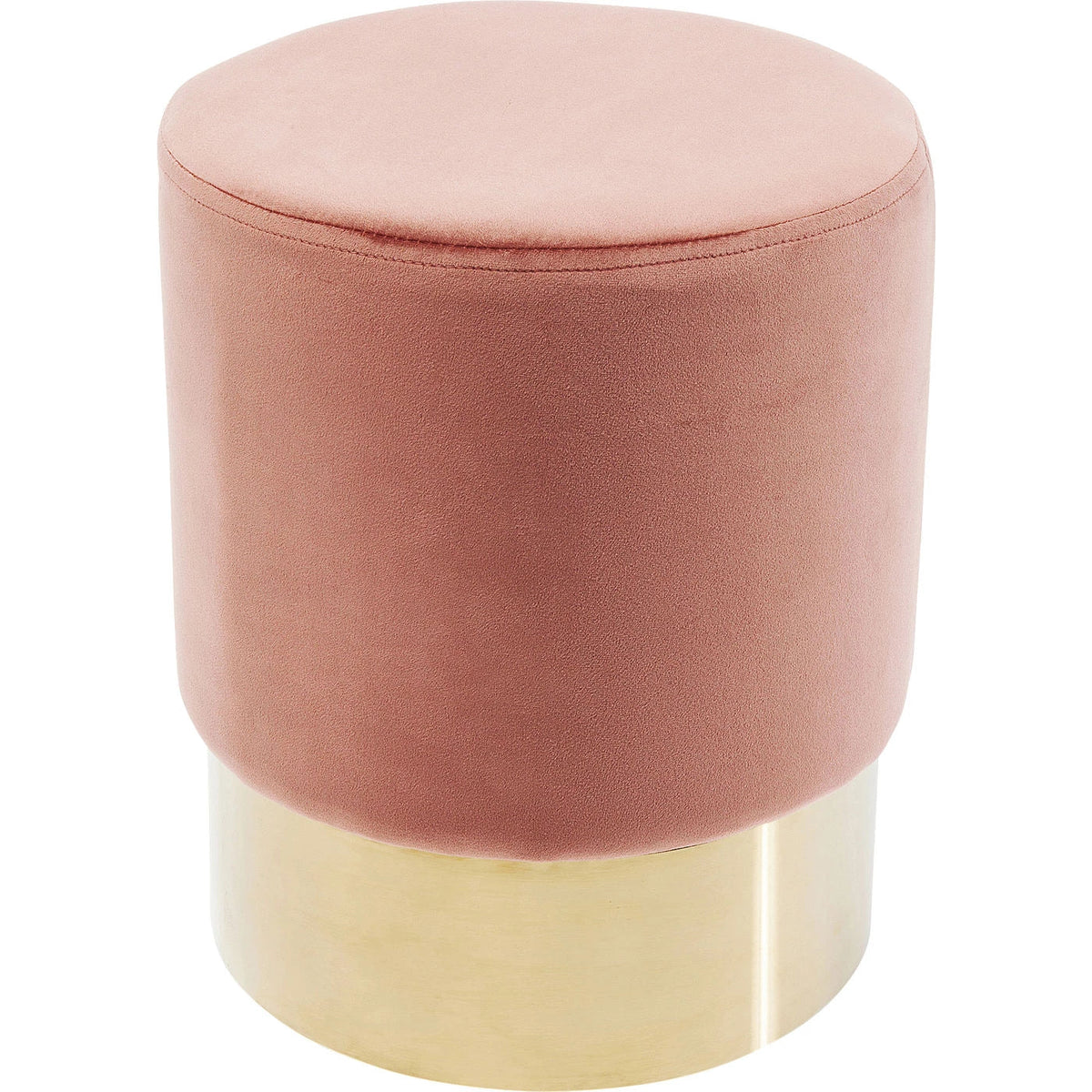 Stool Cherry Mauve Brass Ø35cm