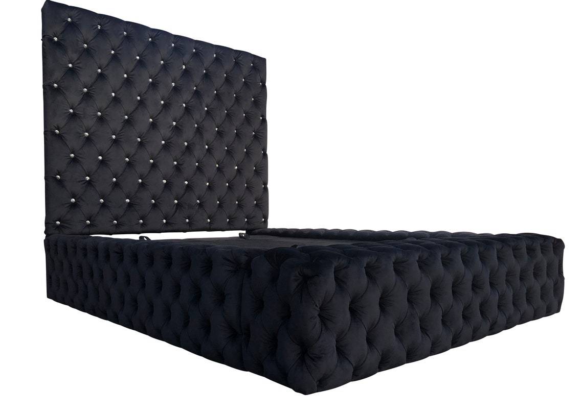 Tufted Platform King Bedframe Home Office Garden | HOG-HomeOfficeGarden | online marketplace