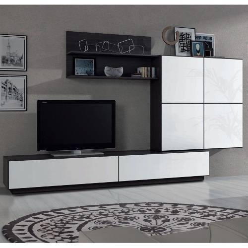 TV media kikun ere ere ogiri funfun &amp; melamine dudu 