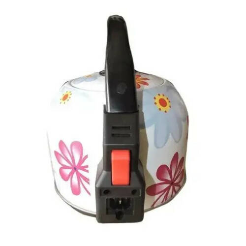 Linsan Round Floral Print Electric Kettle - 4.8L
