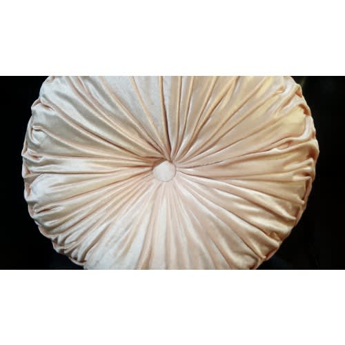 Velvet Cushions Aqua Soft Lumbar Back Plush Round Pumpkin Throw Pillow