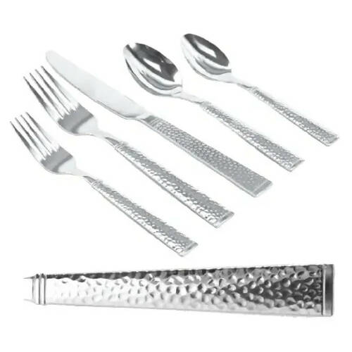 Gibson Home Prato Flatware Set With Caddy - 65pieces